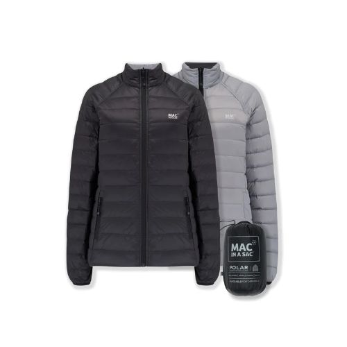 MAC IN A SAC LADIES REV POLAR JACKET (SACK) - BLACK/GREY