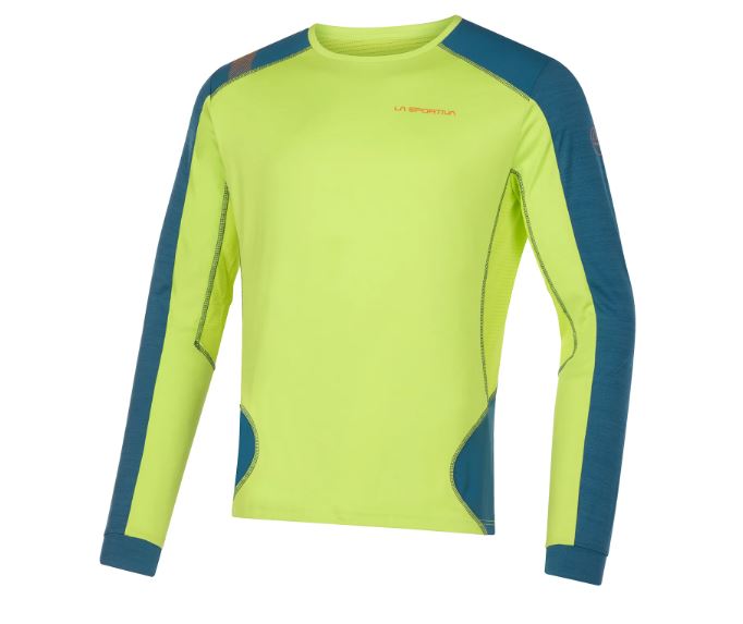 LA SPORTIVA BEYOND LONG SLEEVE M LIME PUNCH/STORM BLUE