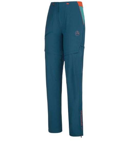 LA SPORTIVA ROWAN ZIP-OFF PANT W STORM BLUE/LAGOON