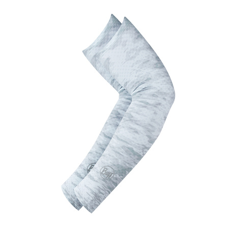 BUFF ANGLER ARM SLEEVES CAMO - WHITE