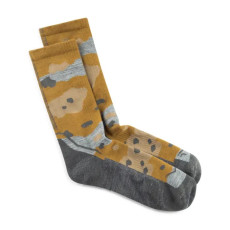 LW Merino Wool Crew Socks Umber Khaki