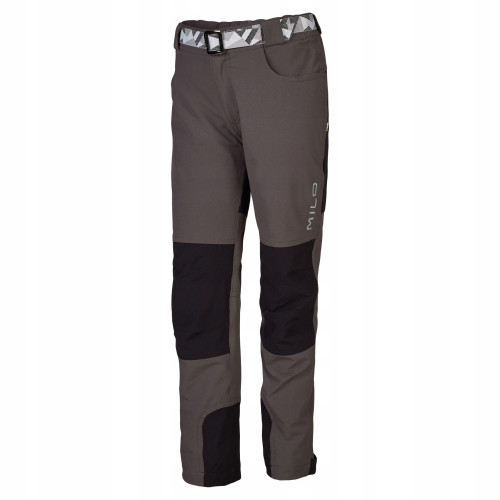 Children's trekking trousers Neri grey/black Milo