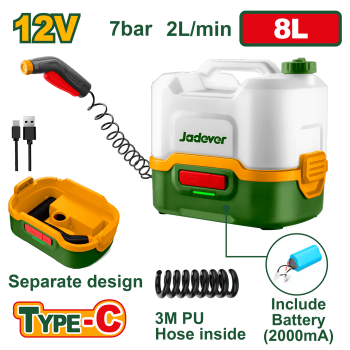 JADEVER CORDLESS PRESSURE WASHER