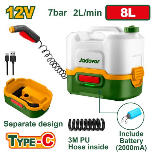JADEVER CORDLESS PRESSURE WASHER
